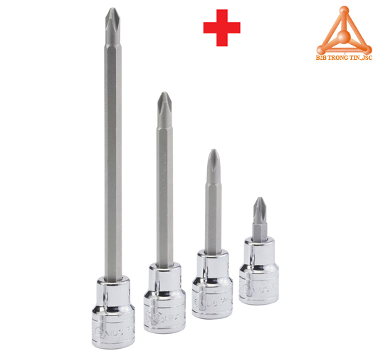 Đầu khẩu, tuýp 1/2 ra đầu vít bốn cạnh hãng Genius