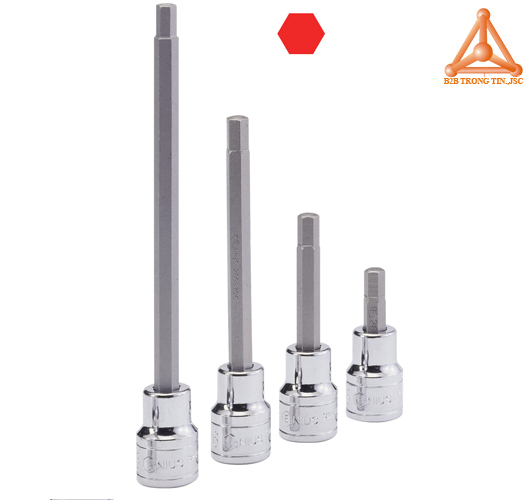 Đầu khẩu, tuýp 1/2 ra đầu vít lục giác hệ mét hãng Genius