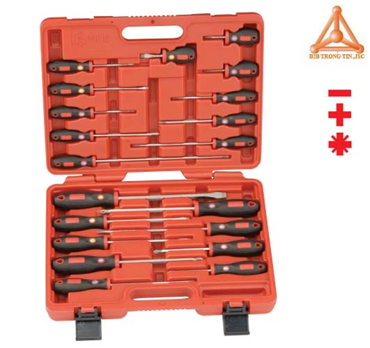Bộ tuốc nơ vít đầu 2, 4, 8 cạnh hãng Genius