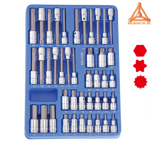 MS-442B khay đựng dụng cụ đầu tuốc nơ vits, đầu khẩu hãng Genius
