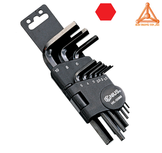 HK-009M bộ lục giác lục lăng 9 chiếc hệ mét hãng Genius