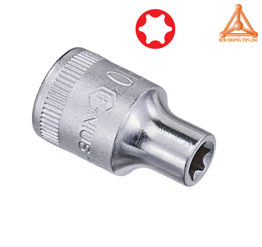 Khẩu, tuýp 1/4 lỗ hoa thị 6 đỉnh hãng Genius