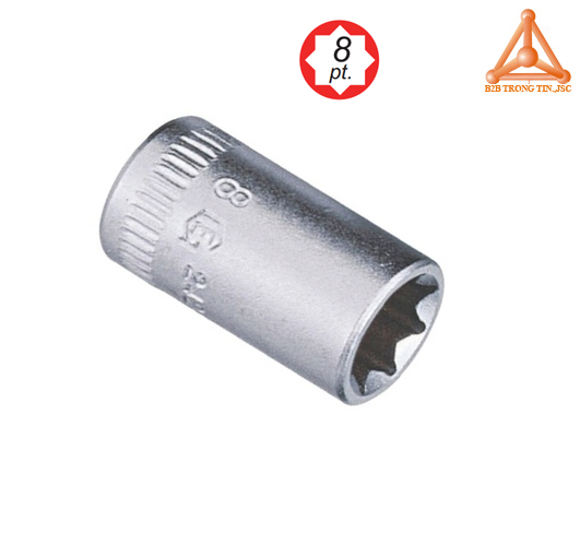 Khẩu, tuýp 1/4 lỗ vuông 8 cạnh hãng genius