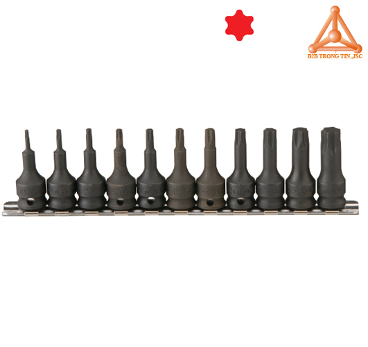 TX-311 bộ khẩu, tuýp 3/8 đầu vít hoa thị 11 chiếc hãng Genius