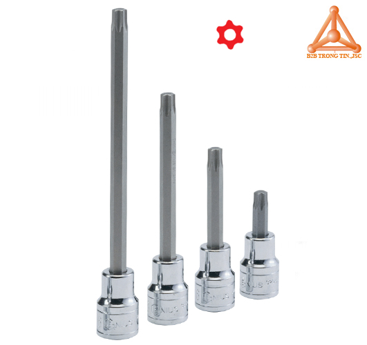 Đầu tuýp ra đầu vít hoa thị lỗ 6 đỉnh hãng Genius