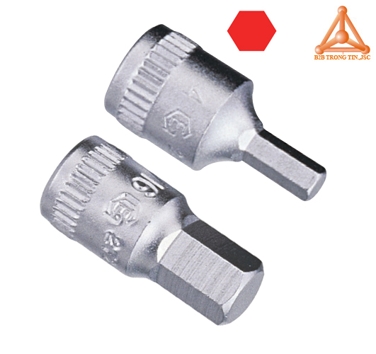 Khẩu típ 1/4 đầu vít lục giác hệ mét hãng genius