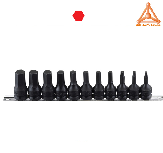 TH-410S Bộ tuýp 1/2 ra đầu vít lục giác hệ inch hãng Genius