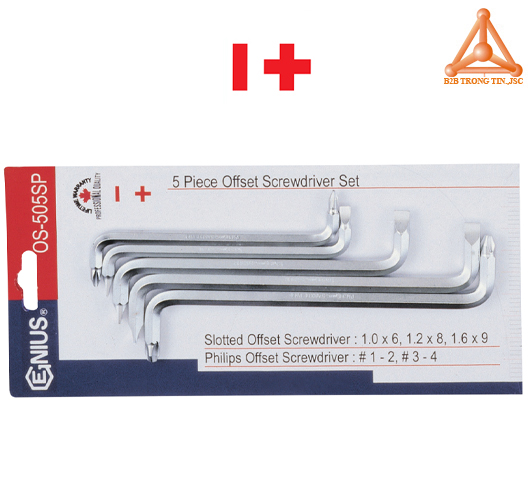 OS-505SP bộ lục giác hai đầu vít 2 cạnh 4 cạnh hãng Genius