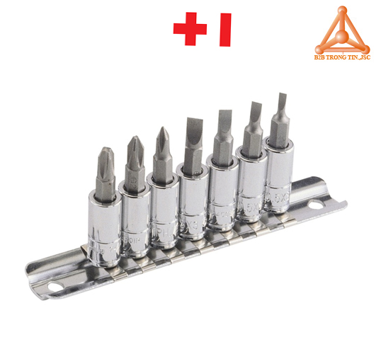BS-207S bộ khẩu, tuýp ra đầu vít 2 cạnh 4 cạnh hàng Genius