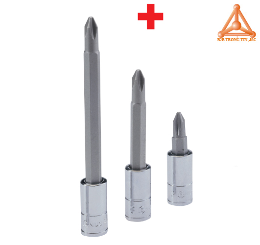 Đầu khẩu 1/4 inch đầu vít bốn cạnh hãng Genius