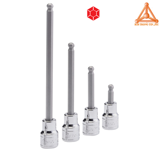 Đầu khẩu tuýp 1/2 ra đầu vít đầu bi hệ inch hãng Genius