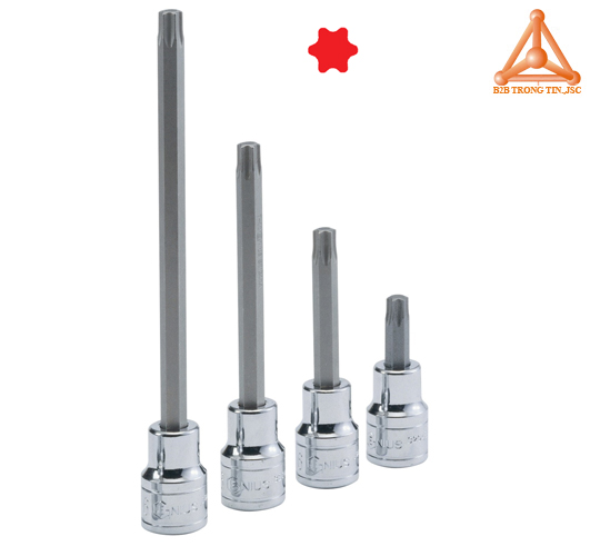 Đầu khẩu, tuýp 1/2 ra đầu vít hoa thị 6 đỉnh hãng Genius