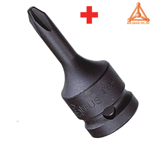 Đầu khẩu, tuýp 1/2 ra đầu vít loại bốn cạnh hãng Genius