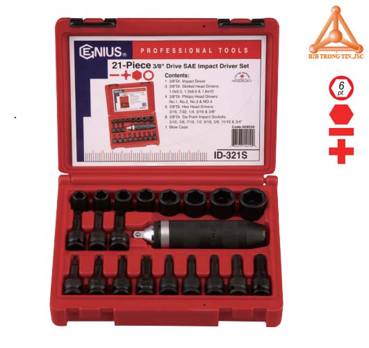 Bộ khẩu kết hợp bộ tuốc nơ vít Genius