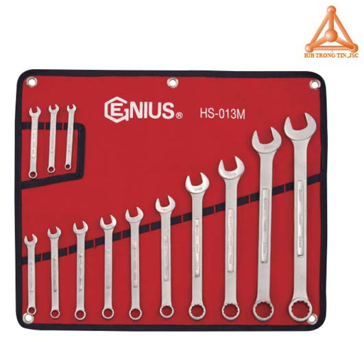 Bộ cờ lê đầu mở đầu tròng 13 chiếc hãng Genius