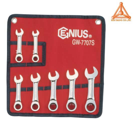 Bộ cờ lê vòng miệng tự lắc hãng Genius
