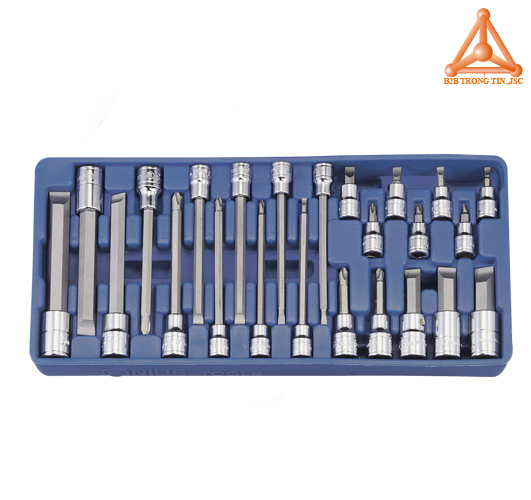Bộ đầu khẩu đầu vít 2 cạnh 4 cạnh Genius