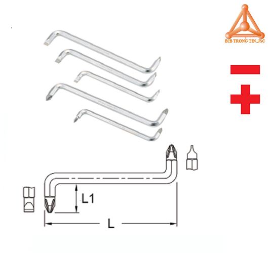 Lục giác đầu vít 2, 4 cạnh hãng Genius